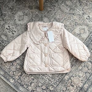 Jamie Kay Blush Quilted Kids Puffer Jacket